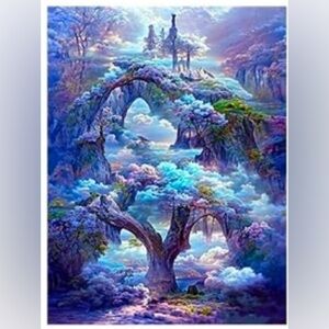 Fantasy Dreamscape Diamond Painting Kit 30x40cm Magical Arch Landscape Art